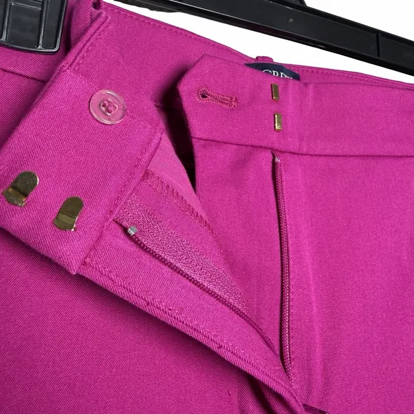 J.Crew‎ Kallie Pant Womens 8 Fuchsia Hot Pink Straight Ankle Career Stretch NWT - Image 6