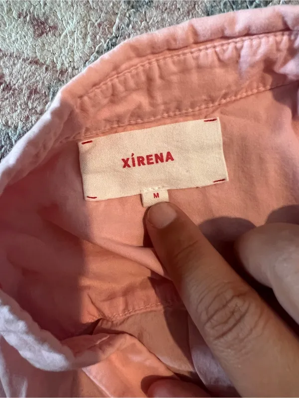Xirena pink button down M Size M - Image 7