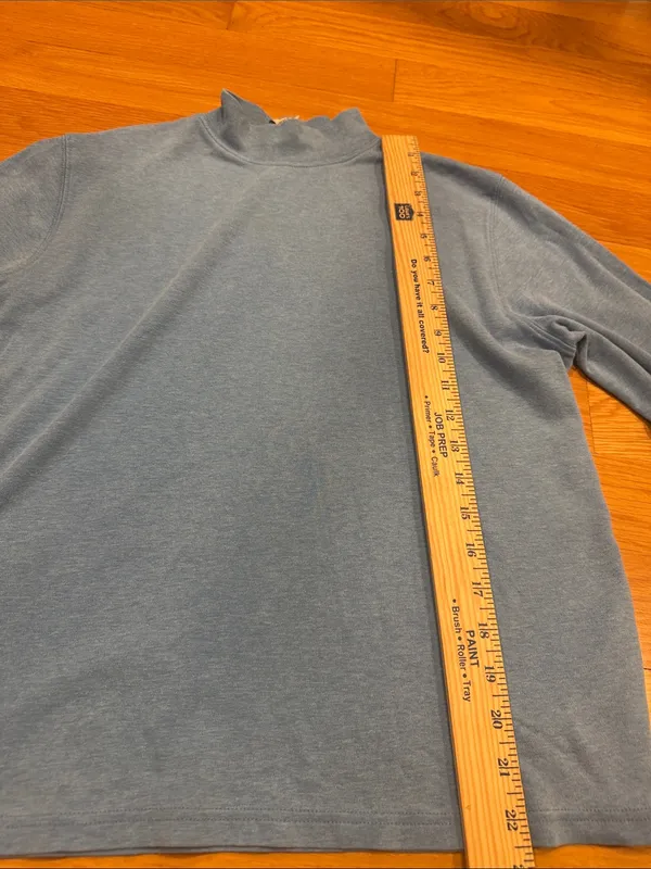 L.L.Bean blue mock neck size medium. - Image 5