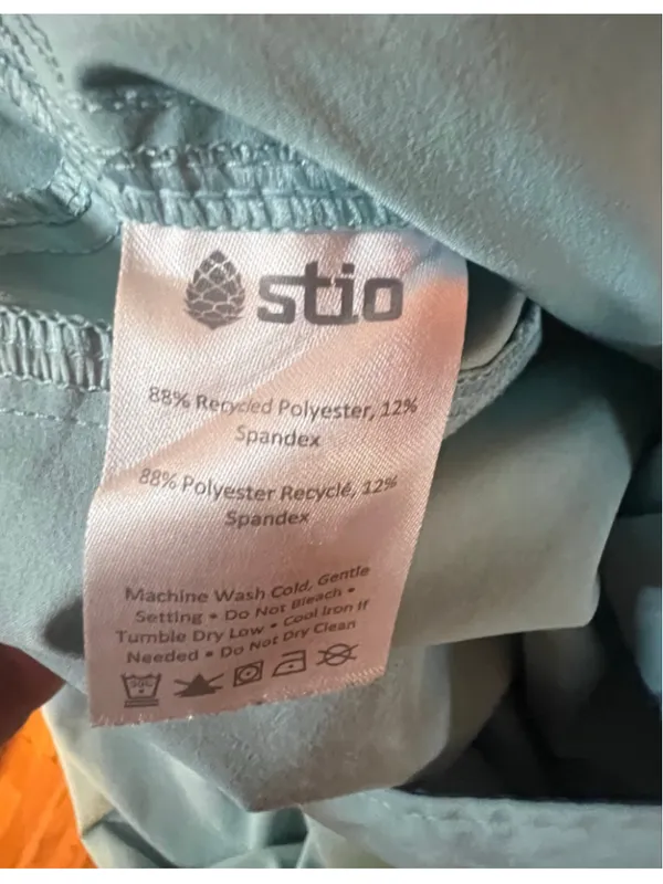 Stio Aqua Lightweight Outdoor Drawstring Hiking Pants With Logo Blue Size 6 - Image 7