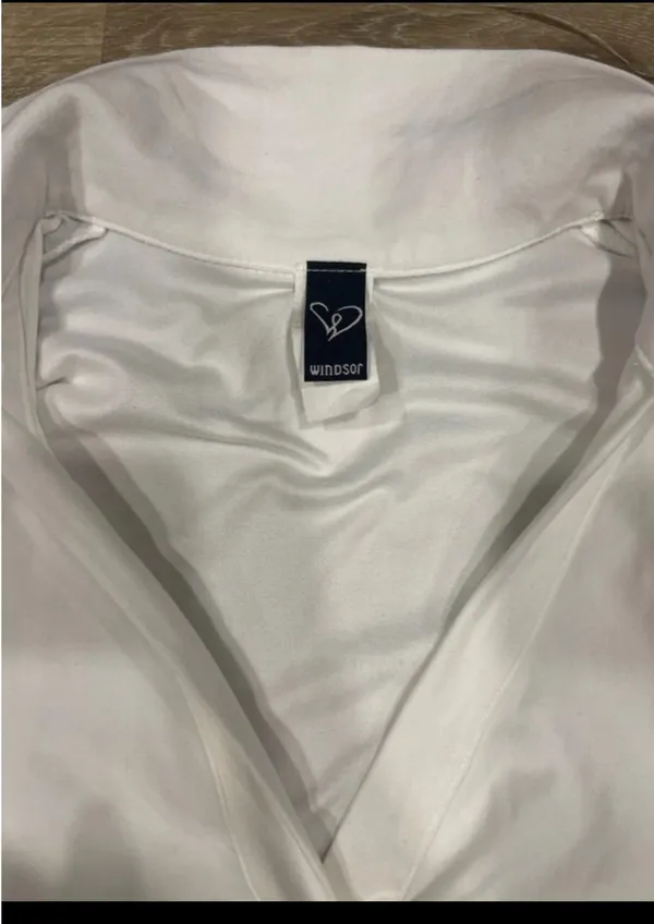 White Windsor Crop Top Long Sleeve S - Image 7