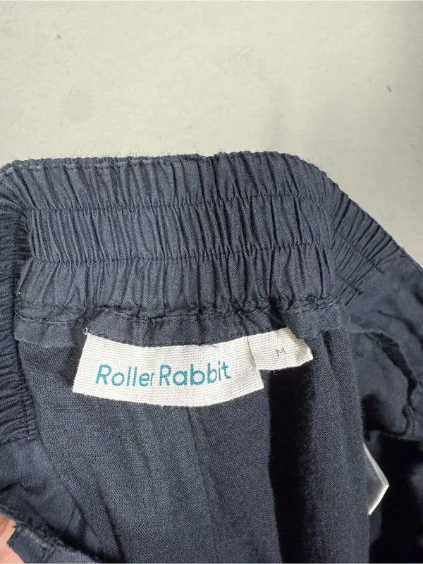 Roller Rabbit Wide Leg Cotton/Silk Blend Pants Size Medium - Image 4