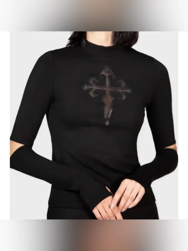Killstar Laverna long sleeve top size Small - Image 3