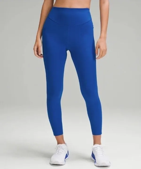 Lululemon Base Pace High Rise Running Tight 25" Symphony Blue Leggings Size 12 - Image 3