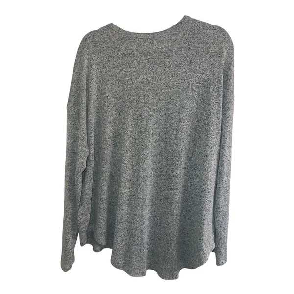 ✨Quince Brushed Lounge Long Sleeve Marled Grey Sz XL Tee✨ - Image 7