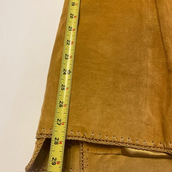 Terry Lewis Classic Luxuries Women's Tan Suede Jacket Lined GORGEOUS- Size L - Image 11