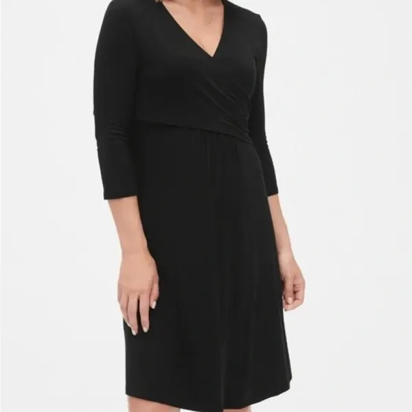 NWT Gap Maternity Black Dress - Image 2