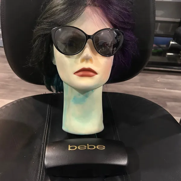 Bebe black and Leopard Print eyeglasses. These are FRAME AND HARD CASE ONLY - Image 9