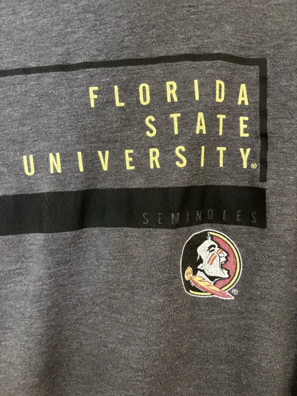 Florida State University FSU Seminoles Gray Graphic T-Shirt - Size 2XL - Image 2