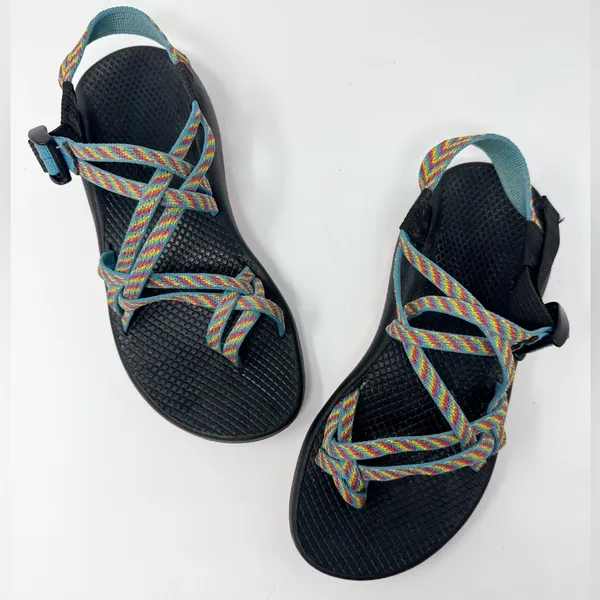 Chaco ZX2 Yampa Fiesta Rainbow Sandals Multicolor Womens Size 8 - Image 2