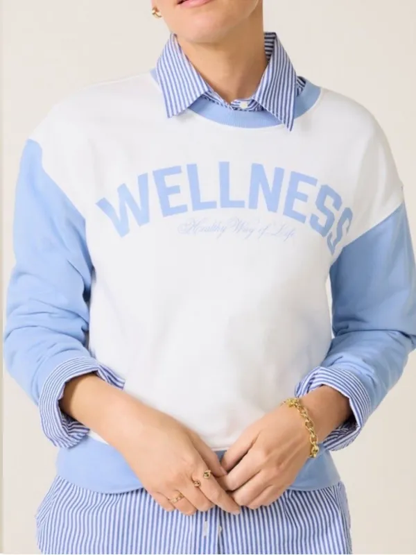 NWT EVEREVE X Lifetime Wellness Graphic Sweatshirt Size Large - Image 2
