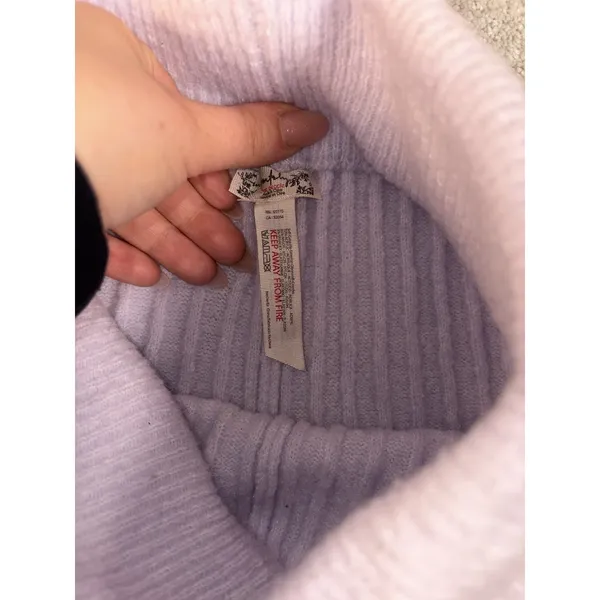 Free People Intimately Around the Clock Cozy Jogger Pants Purple Ribbed, Size Xs - Image 3