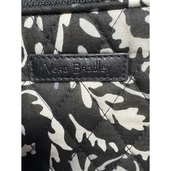 Vera Bradley Train Case Cosmetic‎ Makeup Bag Travel Organizer Black Paisley - Image 14