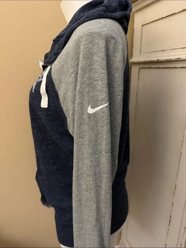 Nike Navy Hooded NFL Full Zipper Jacket - Image 4