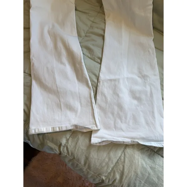 BDG Urban Outfitters V-Front Ruched Flare Jeans White Size 29 Exc Cond - Image 6