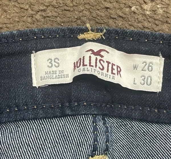 Hollister Women's Socal Stretch Pocket Style Blue Jeans Size 3S W26 L30 - Image 2