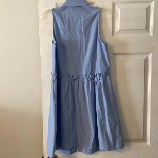 TUCKERNUCK Sleeveless Blue Button-Up Dress size M BNWOT - Image 5