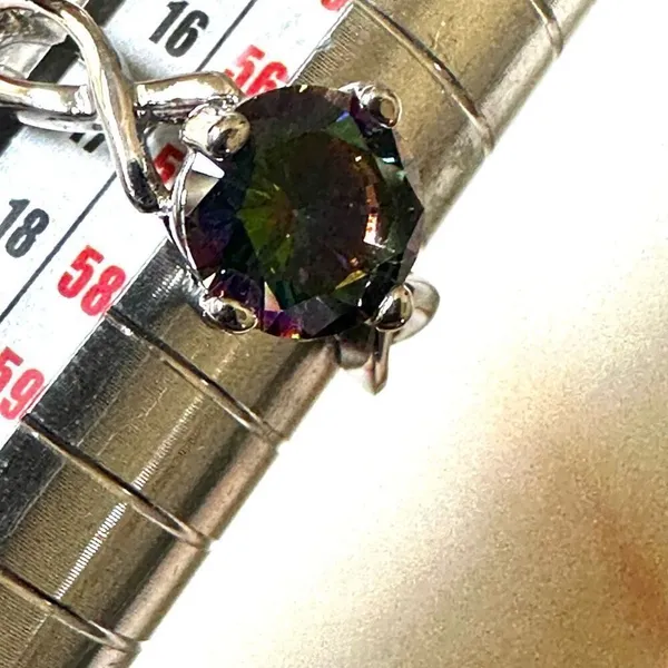 Silver tone rhinestone ring - Image 5