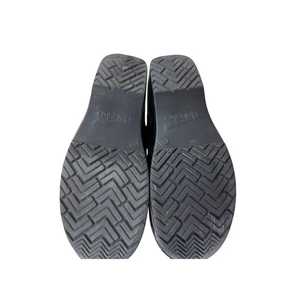 Dansko Womens Black Leather Clogs Shoes Size 8.5 SKU 7180 - Image 7