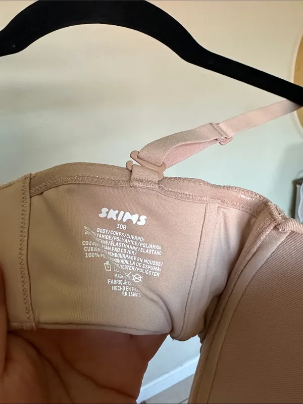 Skims Fits Everybody Strapless Bra‎ Color Clay Size 30B nwot - Image 4