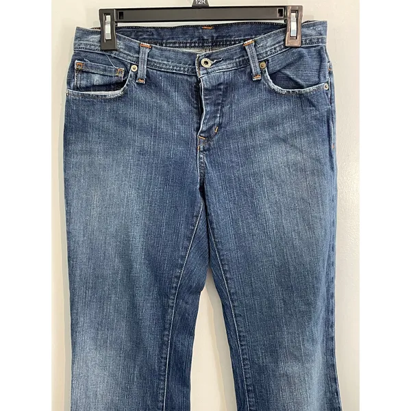 VTG Ralph Lauren No. 67 Jeans 8/29 Low Rise Button Fly Y2K Flare Leg Grunge - Image 2