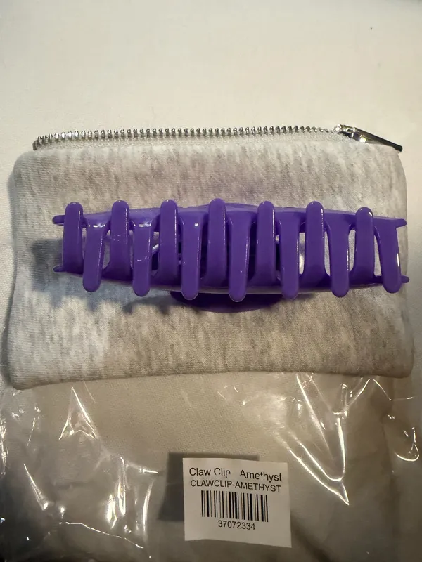 PARKE Claw Clip with Pouch Amethyst NIP - Image 4