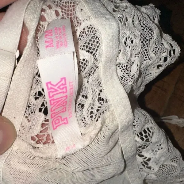 Victoria’s Secret M cream lace wireless sexy bralette - Image 3