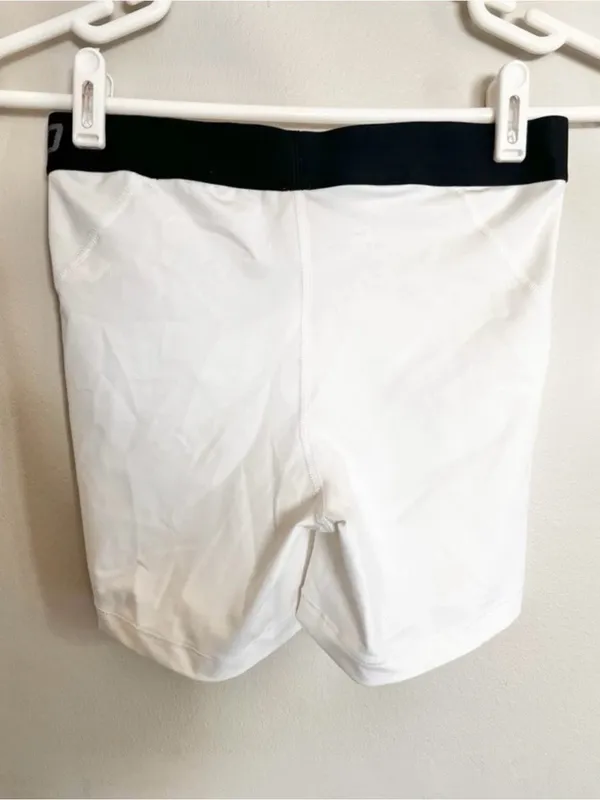 Nike Pro Dri- Fit Women’s Training Tights White Shorts Size Small Athletic. - Image 4