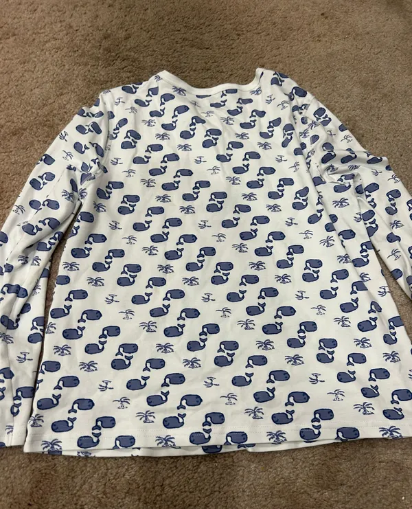 Roller Rabbit Moby whale pajamas Size XS - Image 6