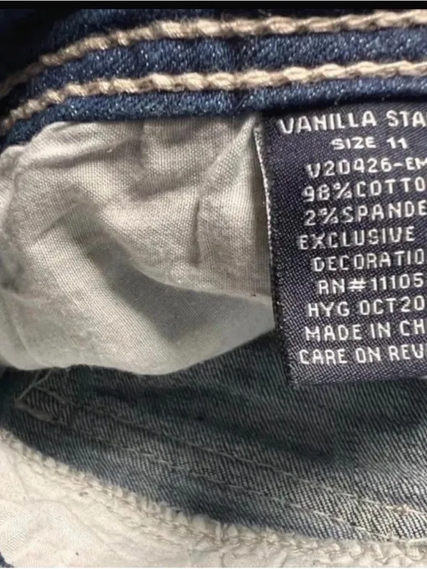 Vanilla Star Embellished Jeans – Size 11 (692) - Image 3