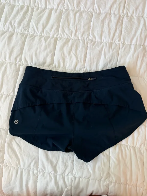Lululemon Speed Up Shorts Navy - Image 3