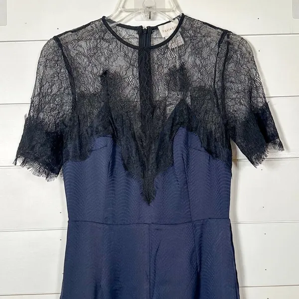 NEW Foxiedox Nixie Lace Wide Leg Illusion Neck Jumpsuit, NWT, Size XS, MSRP $189 - Image 5