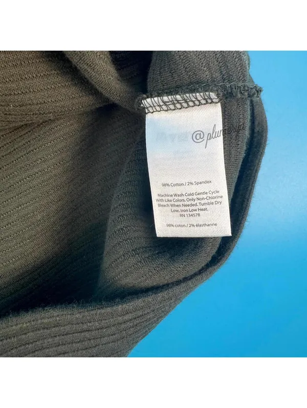 Vineyard Vines Ribbed Ottoman Shift Dress Dark Green Cotton Stretch Size M - Image 7