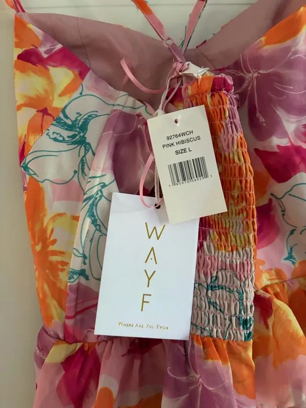 WAYF Hibiscus Floral Ruffle Maxi Dress - Image 6