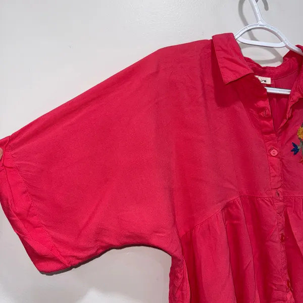 Solitaire boho oversized embroidered blouse  - Image 4