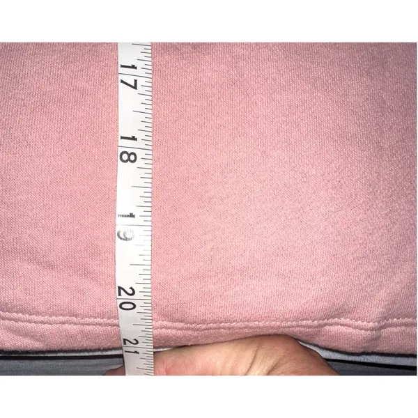 H&M Dividend Womens Sz XL Retired Pink Ruffle Long Sleeve Cropped Sweatshirt NWT - Image 6