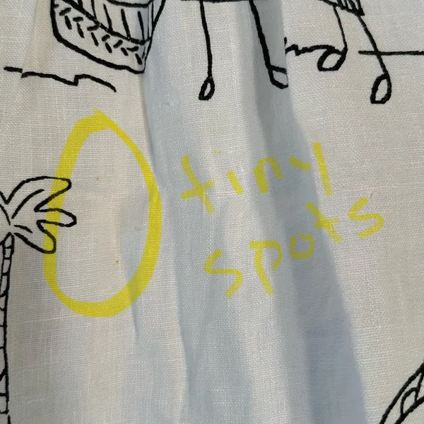 Hot Cotton‎ Marc Ware Linen Maxi Skirt L White Black Village Print Made in USA - Image 6