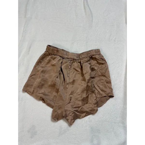 Lunya Womens XS Washable Silk Shorts Champagne 100% Silk Lounge Pajama - Image 2