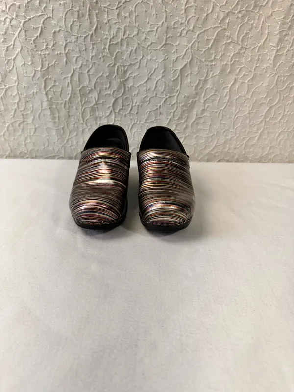 Dansko Women's Clogs Size 39 8.5 Professional Shoes Multicolor Leather Comfort - Image 3