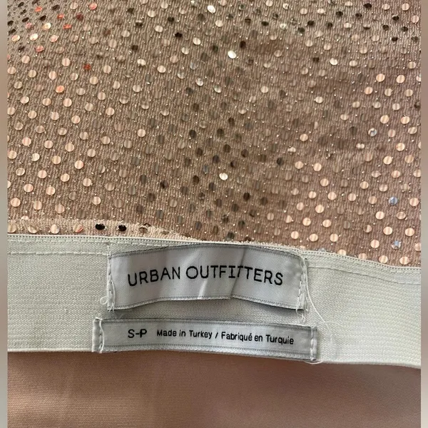 Urban Outfitters Sequin‎ Shimmer Rose Gold Skirt - Image 6