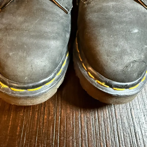 Dr. Martens England Skechers 3 Eye Oxford Shoes Black Nubuck Size UK 4 US 6 VTG - Image 5