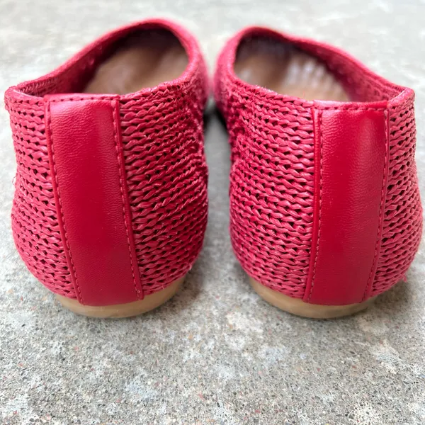 Nordstrom Rack Red Woven Flats - Image 9