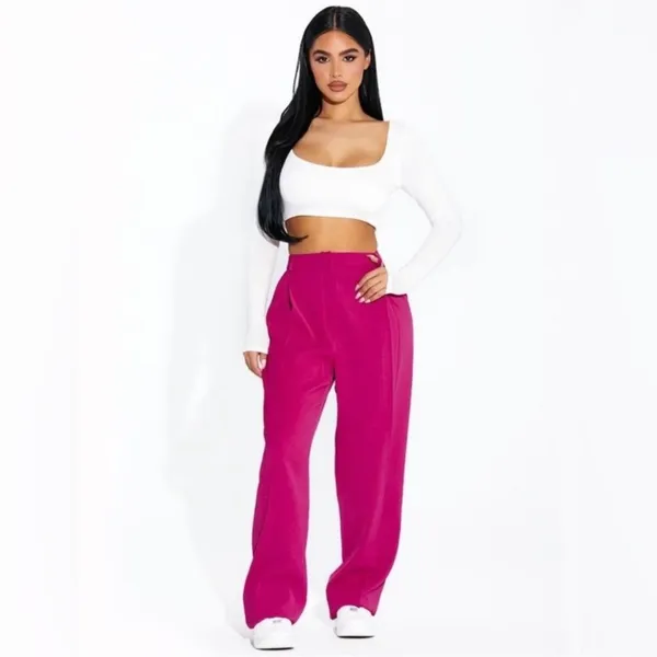 NWOT Naked Wardrobe Fuchsia Pants - Image 2