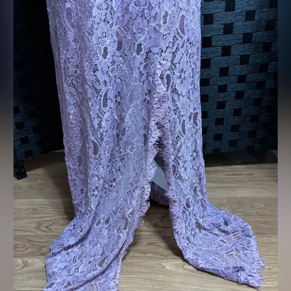 NWT JJ's House Lace Full Length Dress Womens 14 Wisteria Formal‎ Wedding Event - Image 2