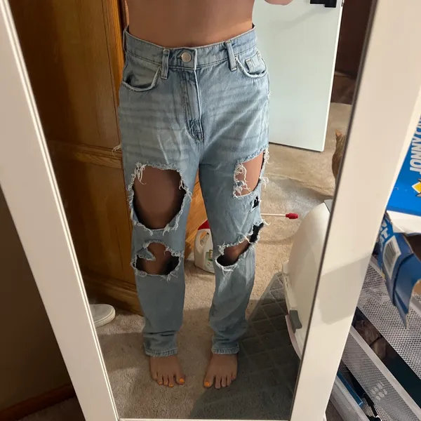Urban Outfitters Light BDG Wash Jeans Mom High-Rise 28 - Image 6
