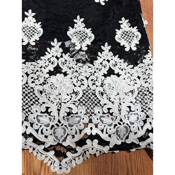 Alexis Helina Black White Bodycon Midi Dress Sleeveless Cocktail Size S - Image 11