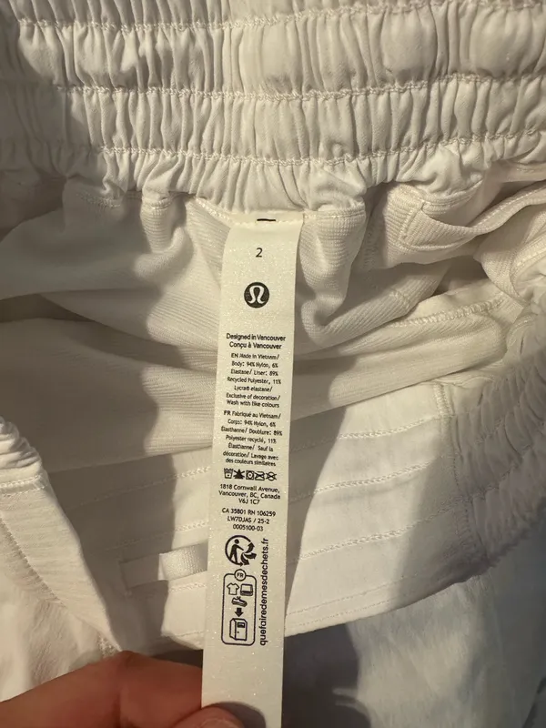 White Lululemon Shorts - Image 3