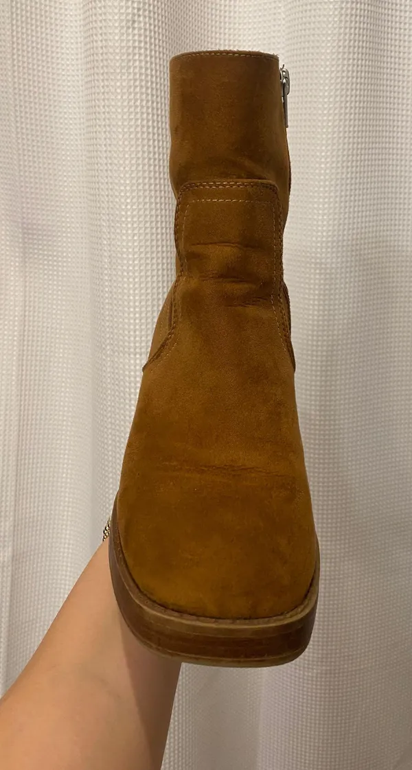 Universal Threads Brown Square Toe Booties - Image 4
