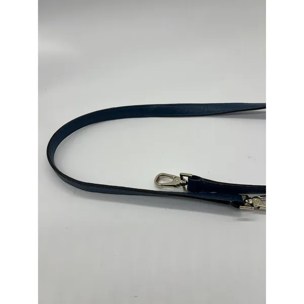 Kate Spade Crossbody Bag Womens Medium Blue Leather Zip Front Adjustable Strap - Image 16