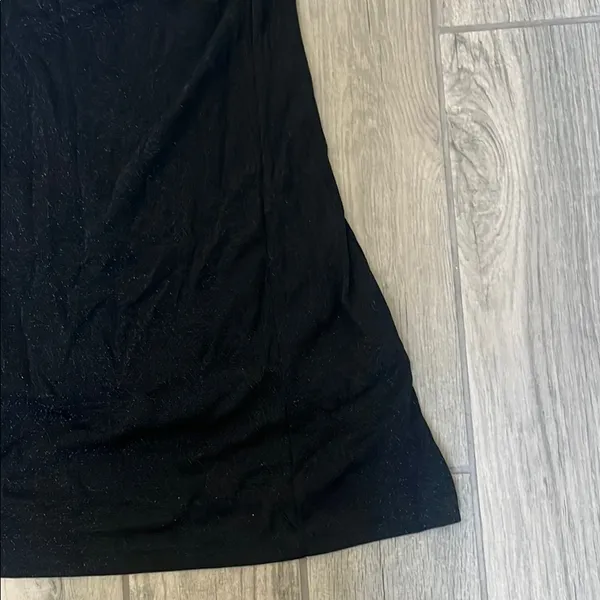 Lamarque Black Asymmetrical Long Sleeve Gown - Image 2